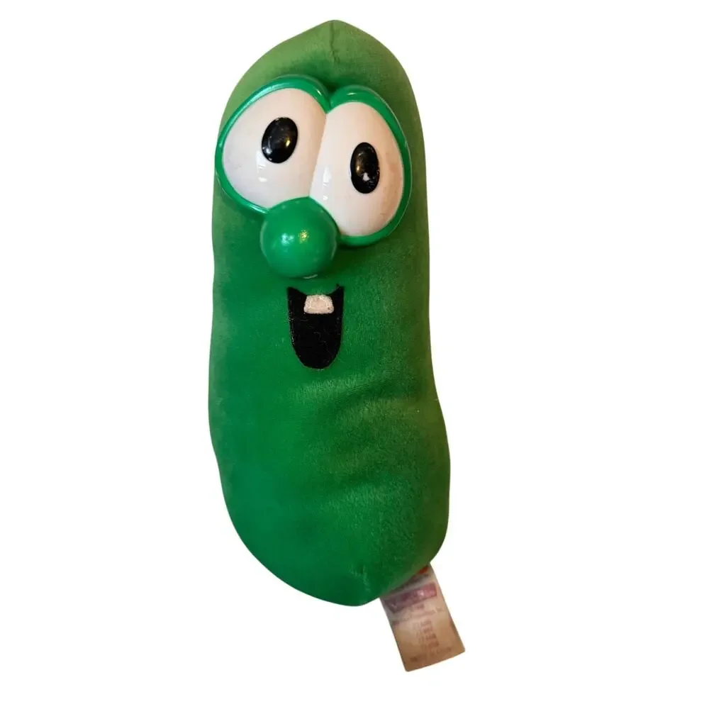 VTG Fisher Price Veggie Tales Larry The Cucumber 1999 Plush Toy 9